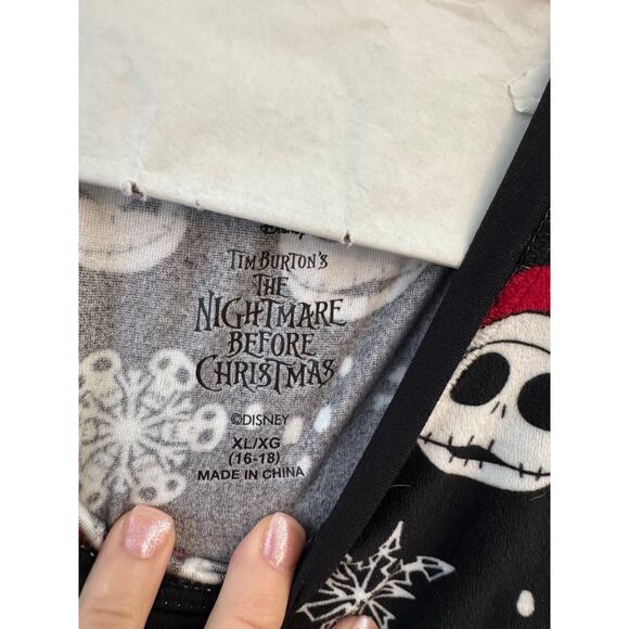 Tim Burton Nightmare Before Christmas Jack Skeleton Pajamas Adult Size XL 16/18 - Picture 2 of 3